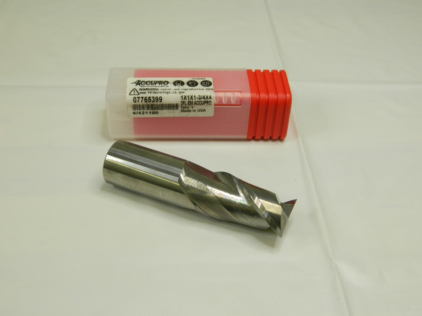 Accupro SC Sq End Mill 1'' Dia, 1-3/4'' LOC, 1'' S