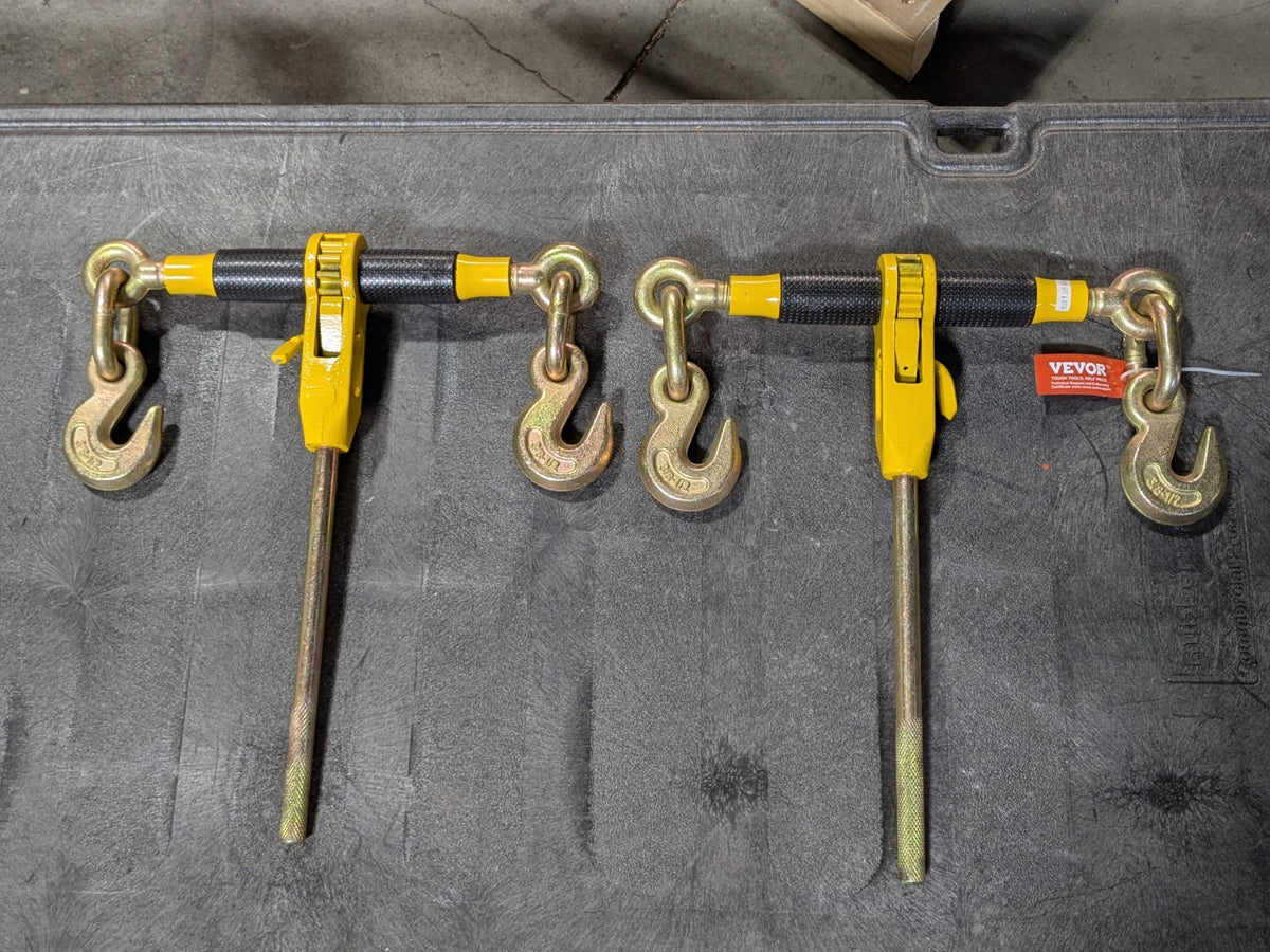 Set of 2 Vevor Ratchet Load Binder 10 Ft. Chain