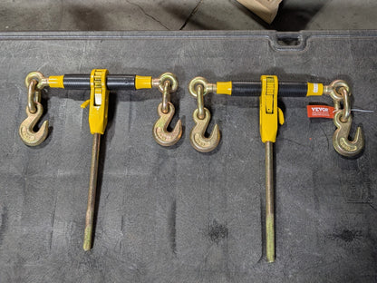 Set of 2 Vevor Ratchet Load Binder 10 Ft. Chain
