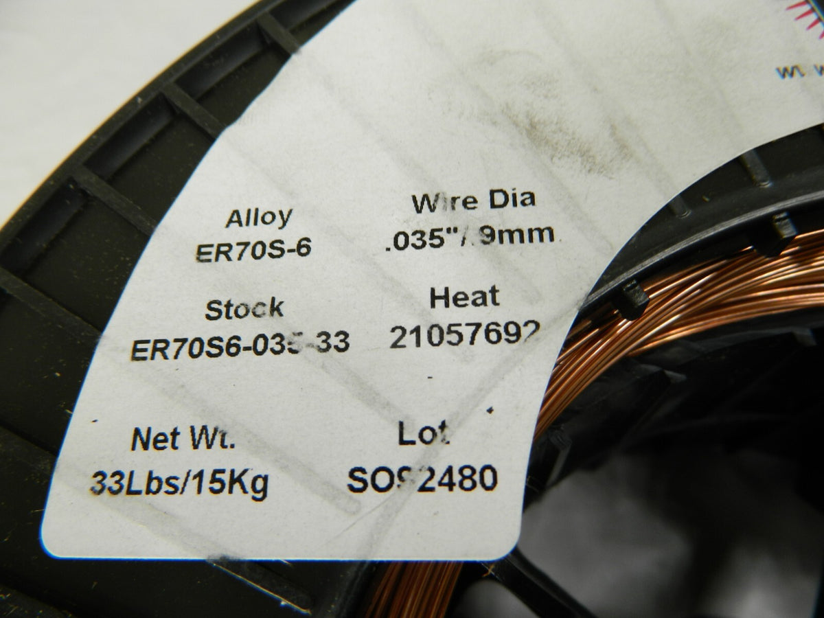 WELDER'S CHOICE MIG Welding Wire: 0.035" Dia 33 lb ER70S6-035-33