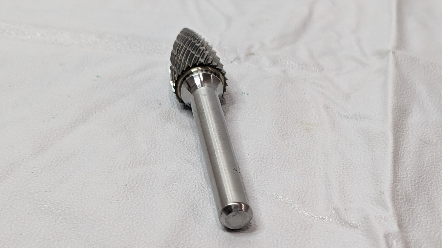 Atrax Carbide Double Cut Tree Burrs Point End 1/2" Cut Dia QTY 2 85286284