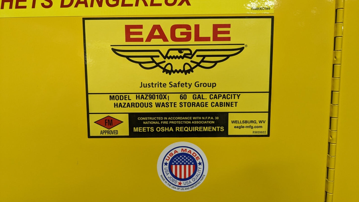 EAGLE Standard Cabinet Self-Closing 2 Shelves Steel 65 x 34 x 43 9010X