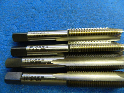 Widia GTD Straight Flute plug Tap 1/2"-20 NF HS G H1 3-Flute #H2308