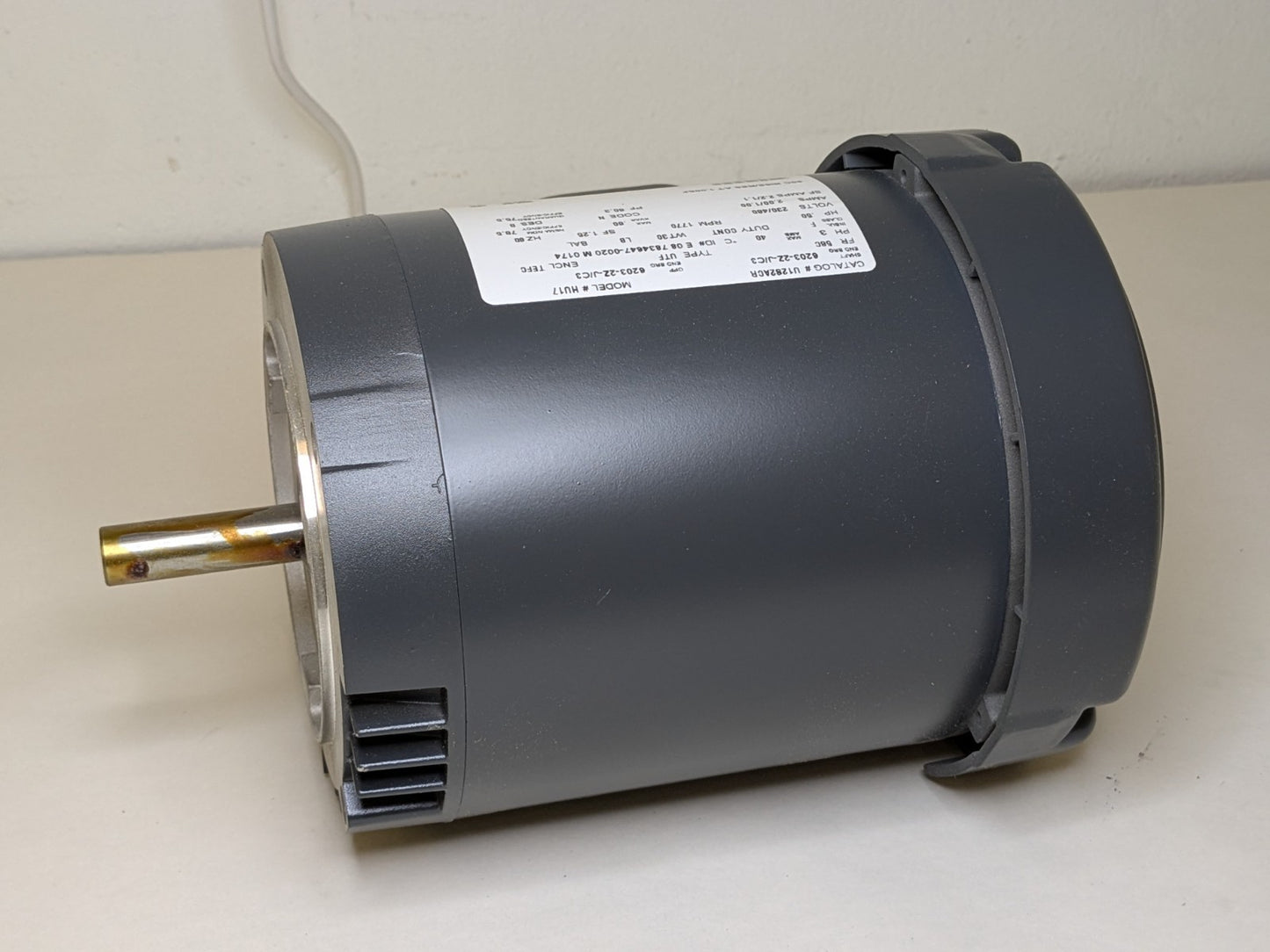 US Motors General Purpose AC Motor 1/2 HP 230/460v 3 Phase 1770 RPM 56C Frame