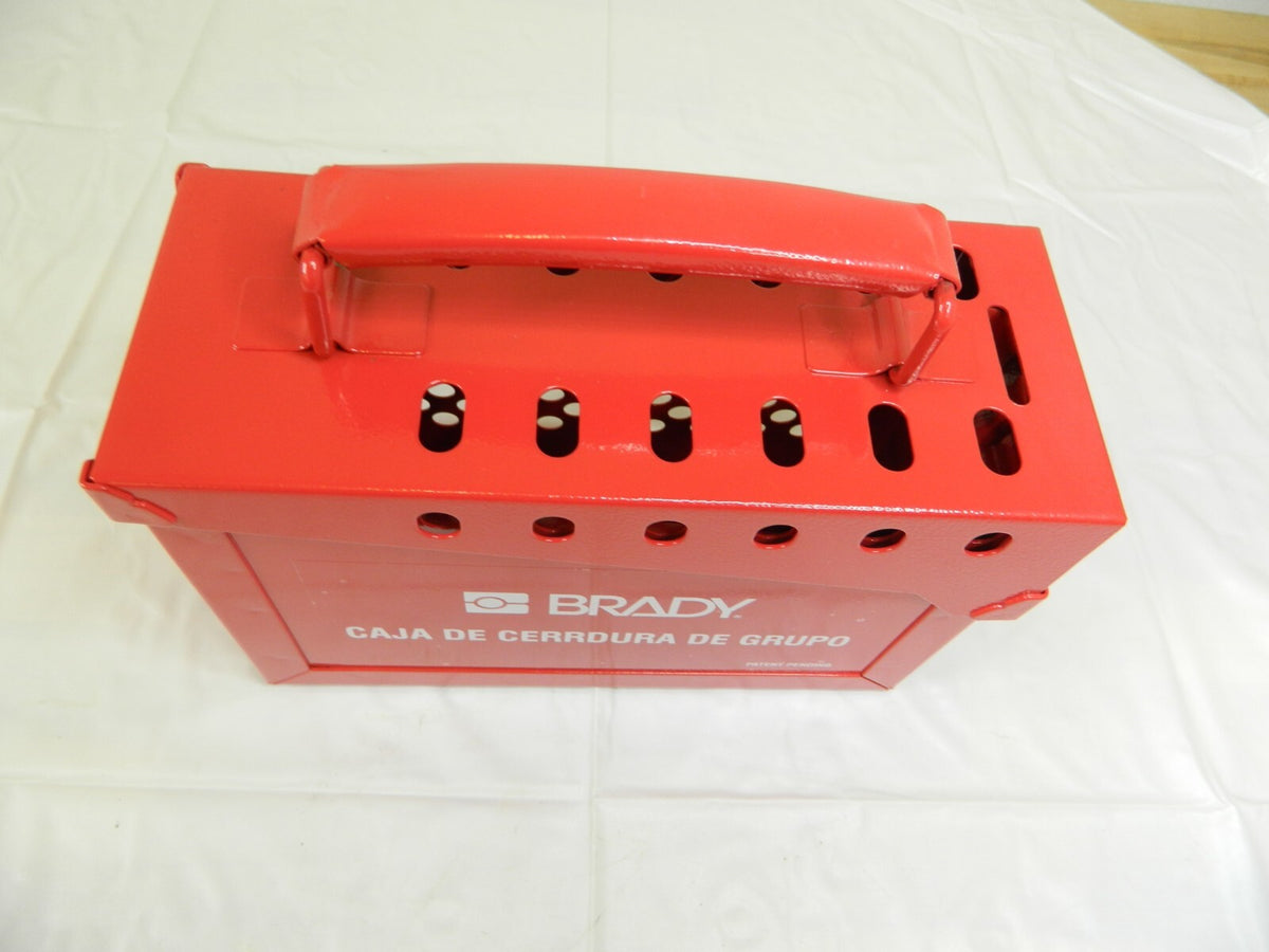 Brady Group Lockout Box, Heavy Duty Steel, Red 65040