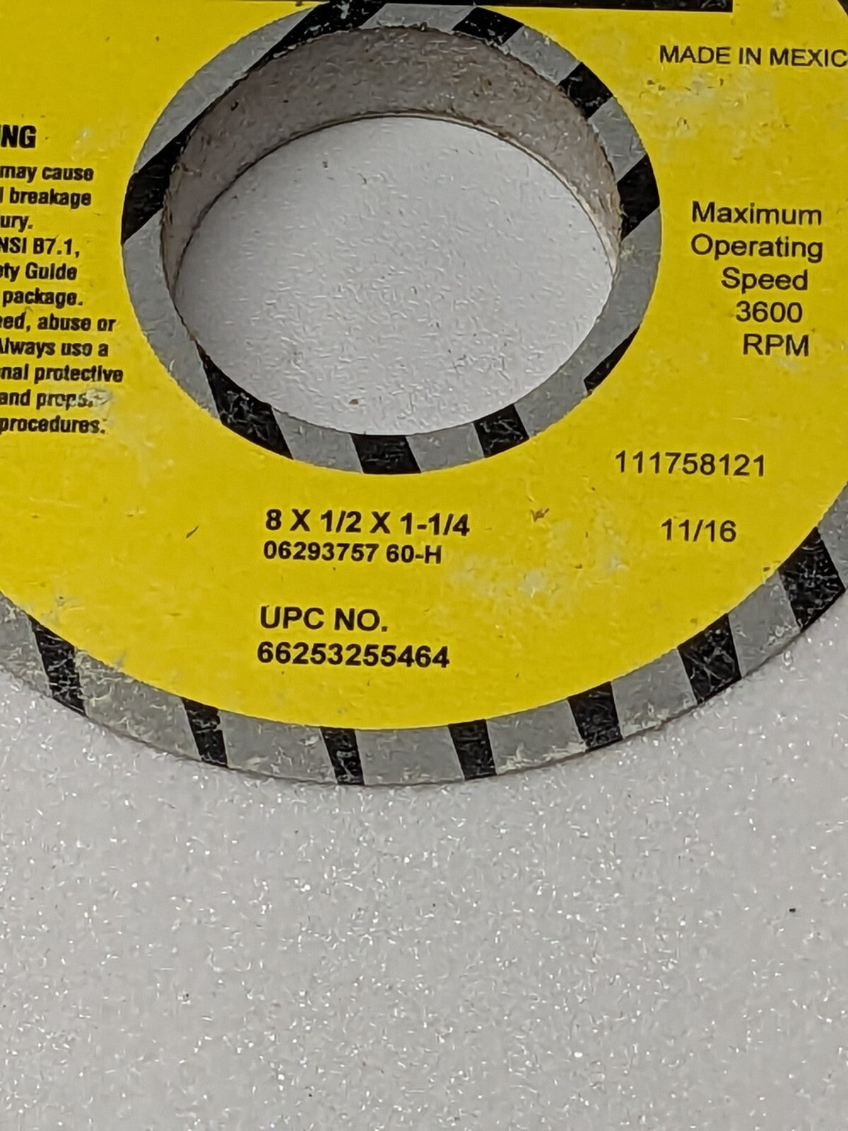 TRU-MAXX Surface Grinding Wheel 8" X 1/2" X 1-1/4", 60 Grit 66253255464