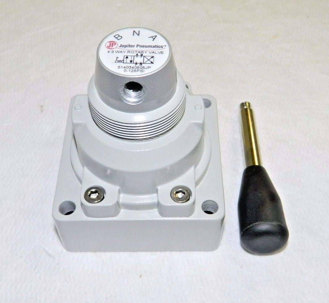 Jupiter Pneumatics Bottom Port Rotary Valve 1/2" NPT 4/3 Way 5140340505JP