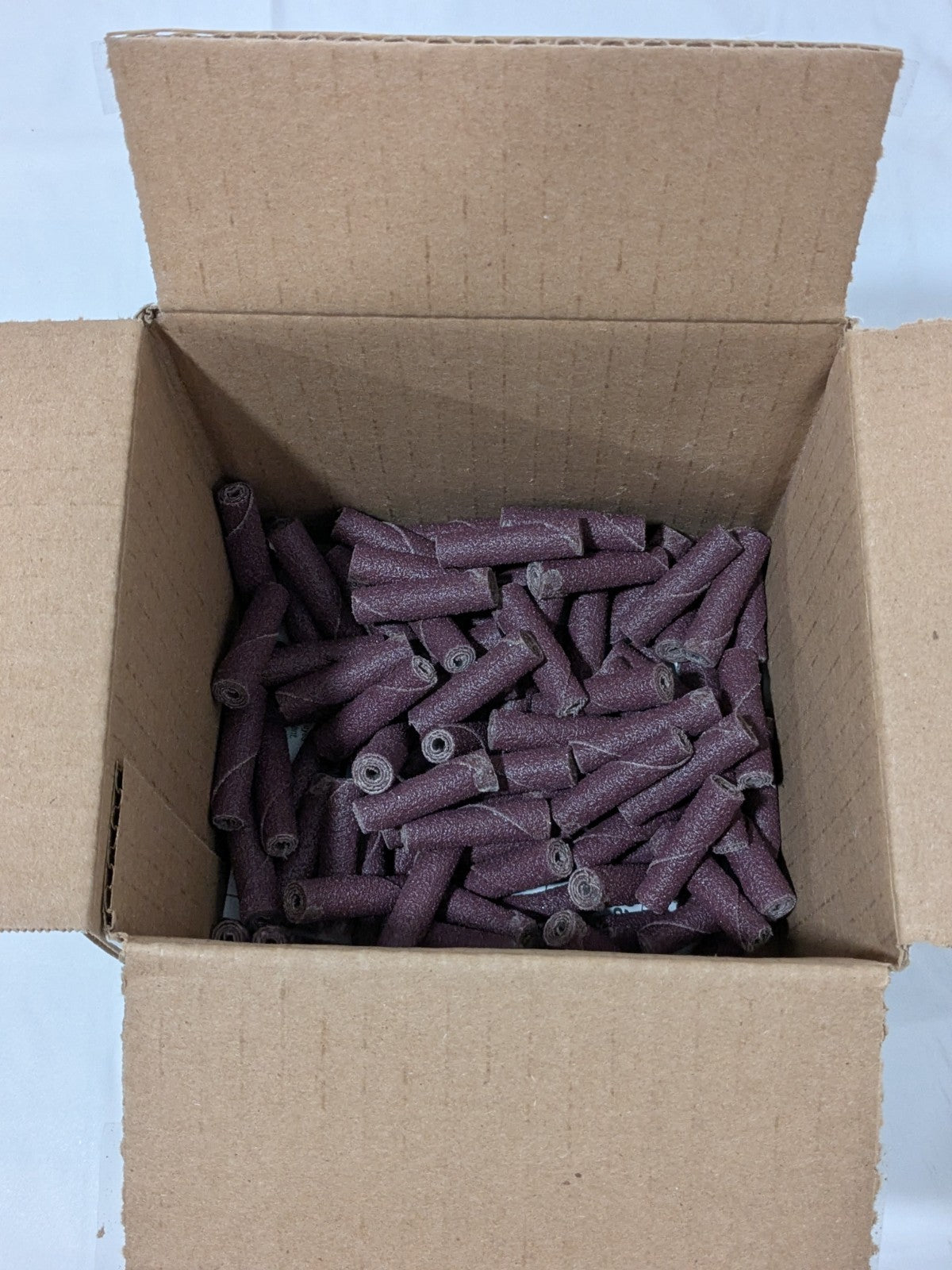 (100) 3M Straight Cartridge Roll: 3/8" Dia, 60 Grit, Aluminum Oxide 7100086099