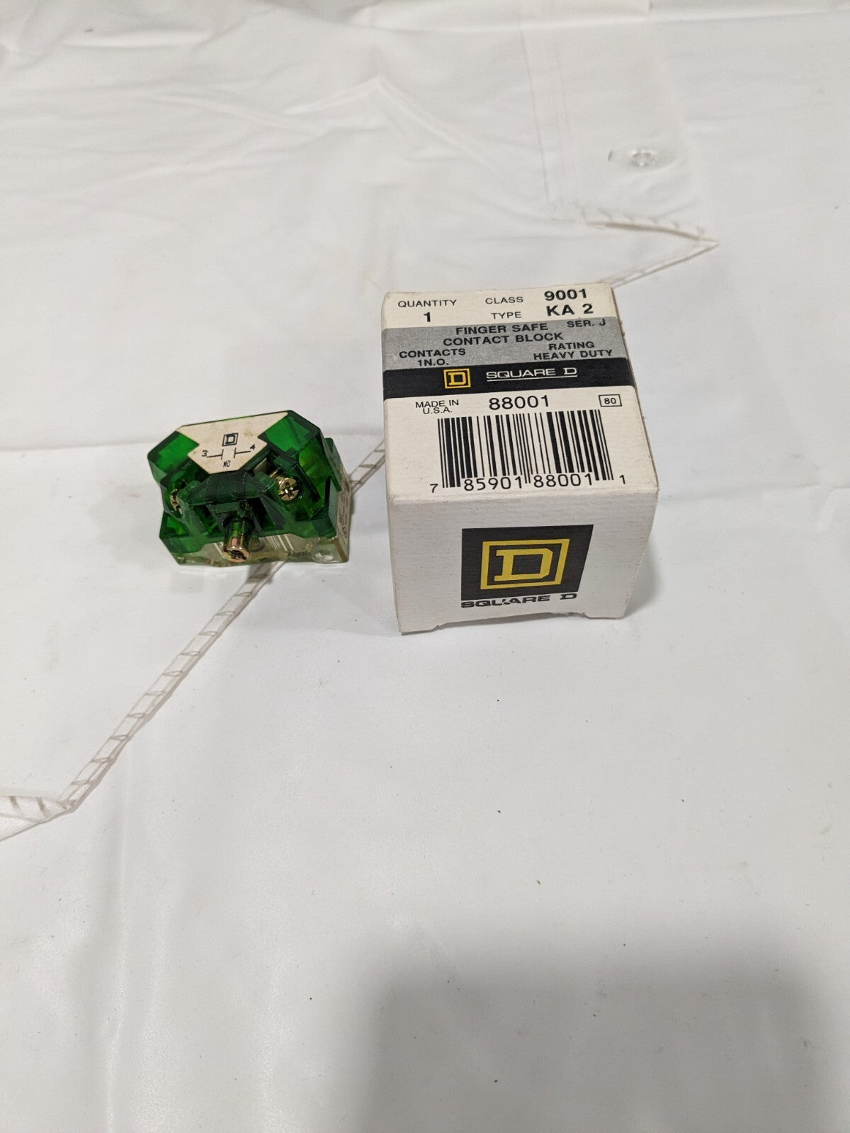 Square D 9001 KA2 Fingersafe Contact Block 88001