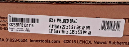 LENOX Bi-Metal Band Saw Blade 13' 6" x 1" x .035 5/8 TPI RX+ 1 PC 93232RPB134115