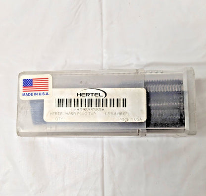 Hertel Straight Flute Tap HSS 1-5/8-8 UNS 6FL Plug Chamfer 59898585
