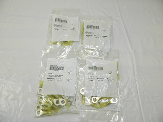 Solderlink Ring Tongue Terminal Partially Insulated, 12-10 AWG Qty 100 23766