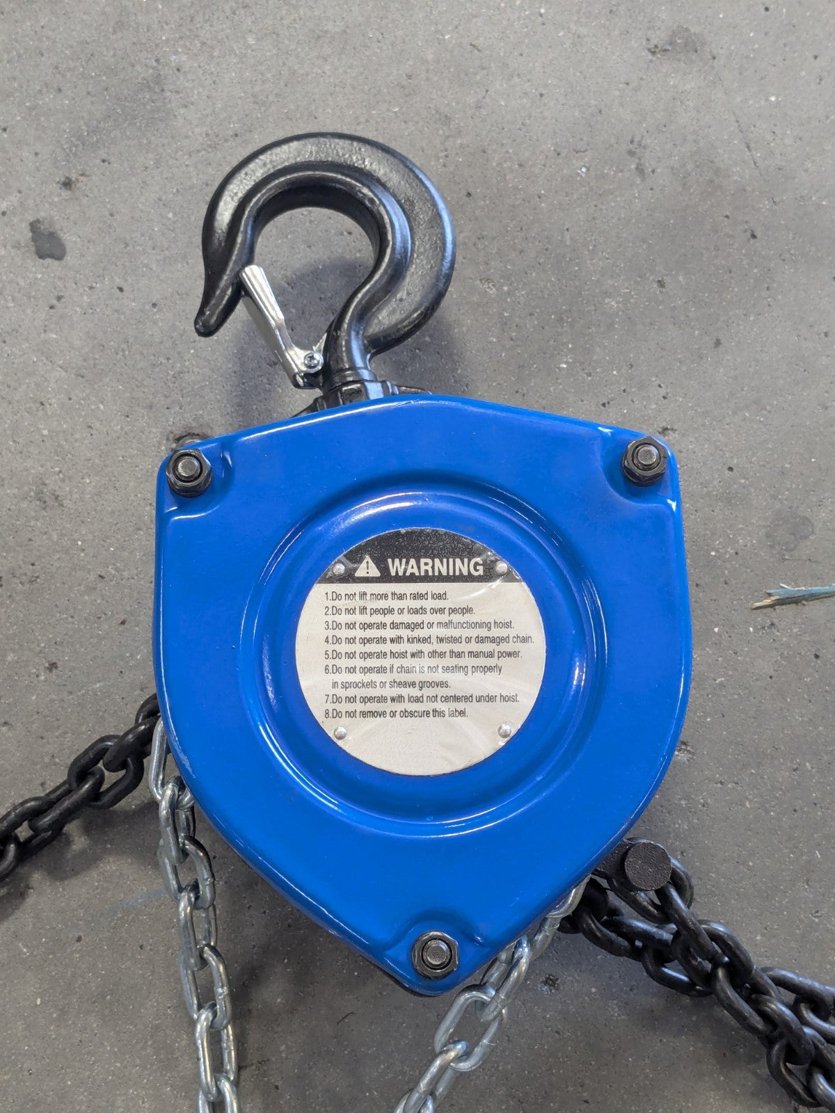 Pro Source Manual Hand Chain Hoist 2000 lb. Capacity 15 ft. Lift