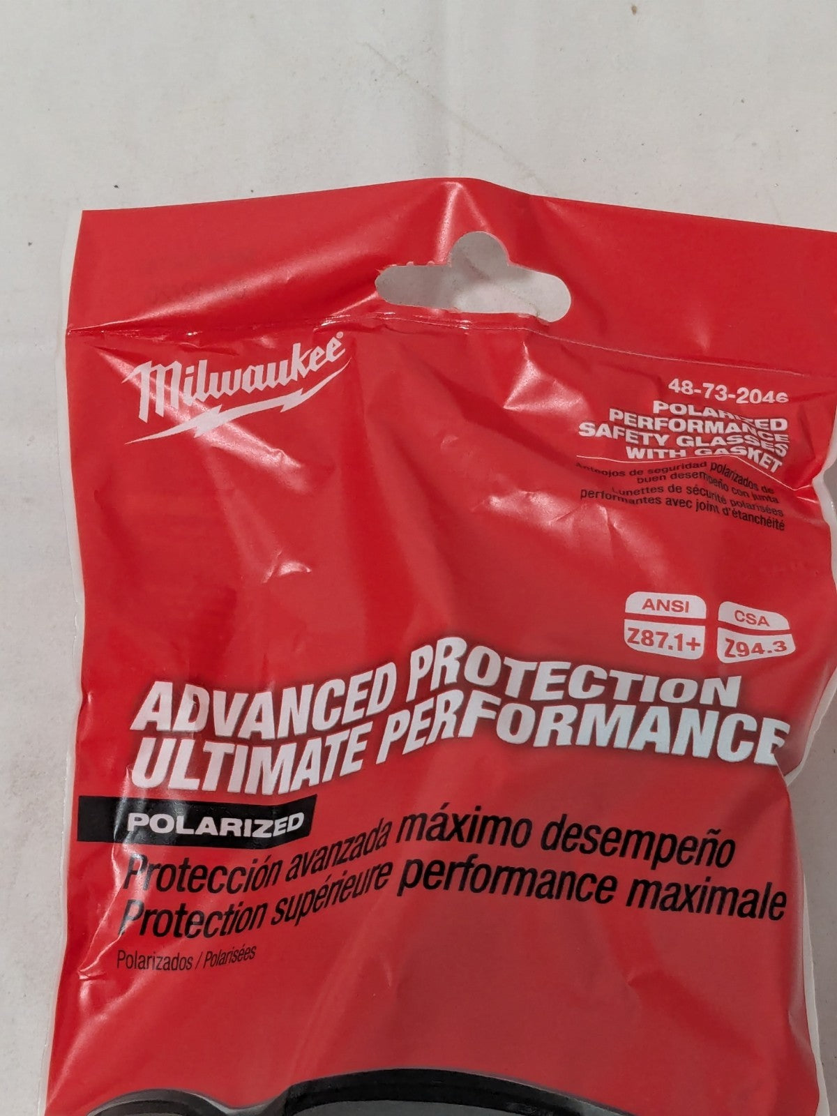 Milwaukee Polarized Lenses Safety Glasses with Removable Gasket 48-73-2046