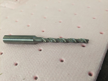 Tapered End Mill: 0.5 ° per Side, 3/16" Small Dia, 1-3/4" LOC 3 Fl hss KK-307