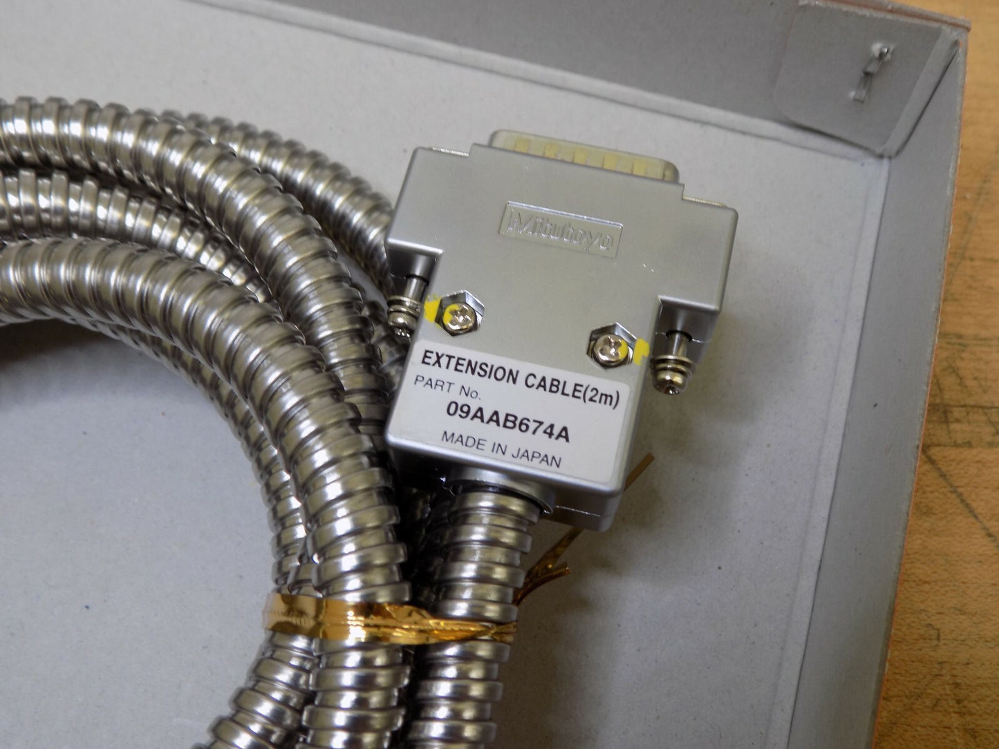 Mitutoyo 6.5 Ft. Armored Extension Cable for Linear Scale 09AAB674A