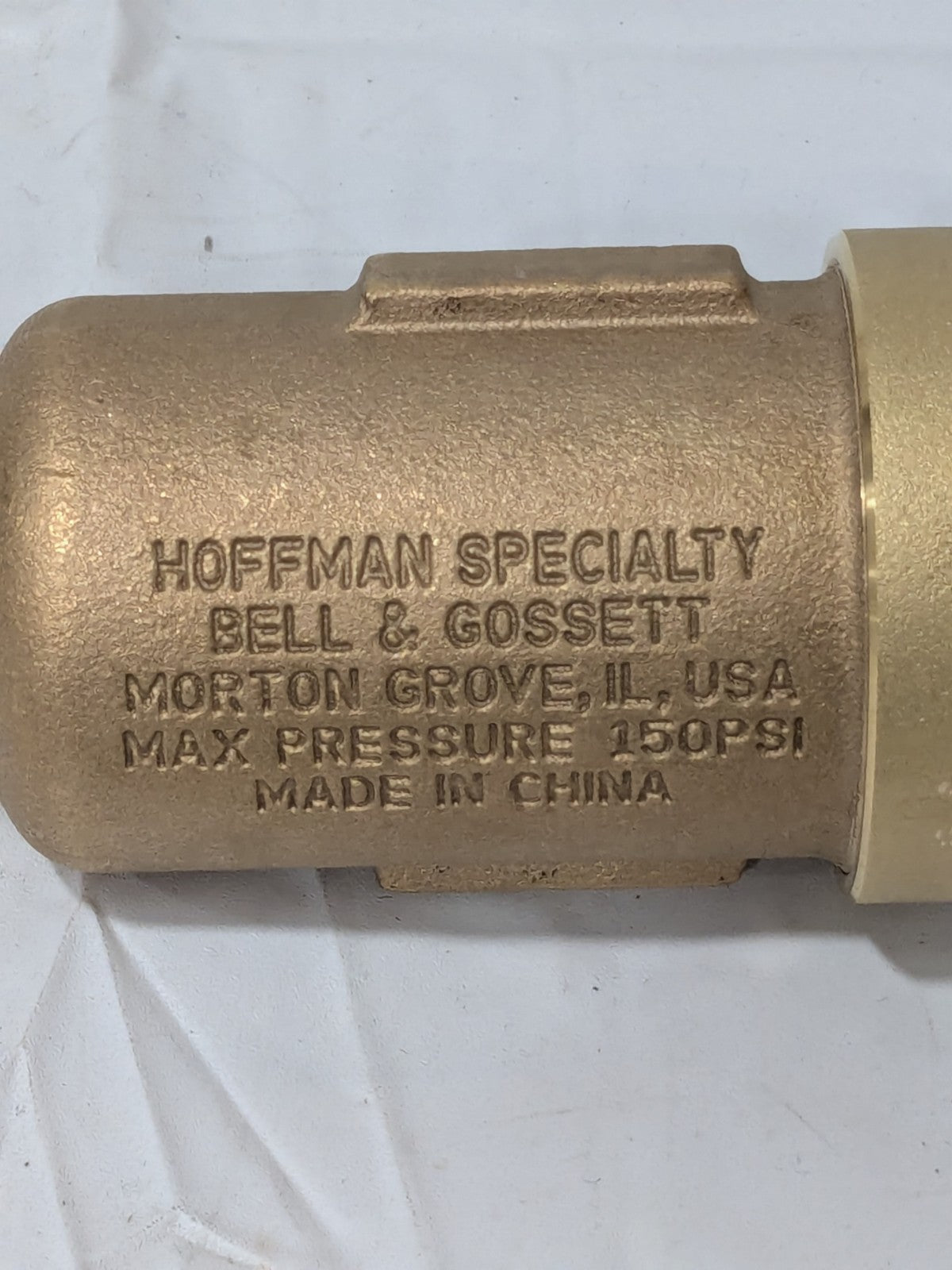 HOFFMAN Cast Brass Water Vent 1/8" Inlet, 3/4" Outlet, 150 Max psi 401485