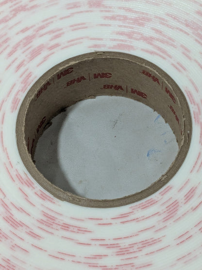 (6) 3M 4950 White VHB Tape - 1 1/2" W x 36 yd Length - 45 mil Thick 7010373825