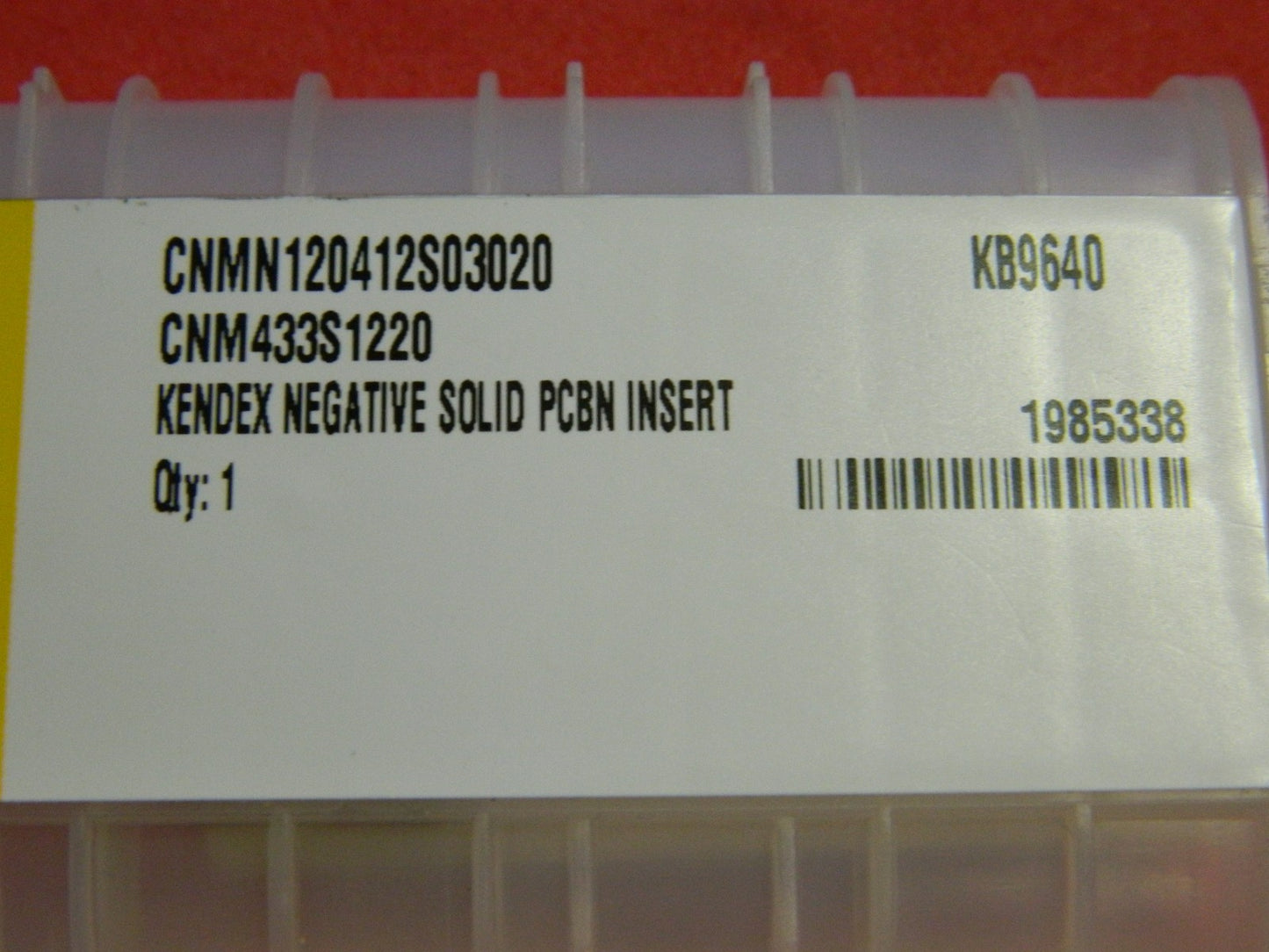 Kennametal Cnm433s1220 Kb9640 1985338 Kendex Turning Insert Qty. 1