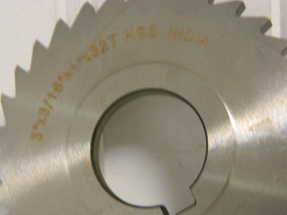 Interstate Straight Tooth Side Chip Saw 3" Diam x 3/16" Thick 03143120