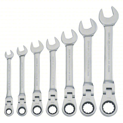 Craftsman Metric Flex Head Ratchet Wrench Set cmmt87009