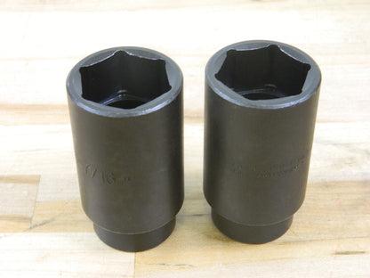 PROTO Impact Socket: 1/2" Drive 6-Point, 3-1/2" OAL Size 1-7/16" Qty 2 J7346H