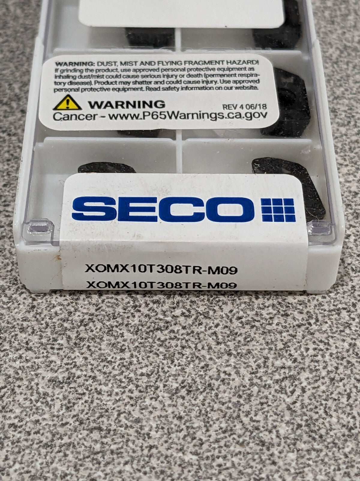 SECO Milling Insert: XOMX10T308TR-M09 MM4500, Solid Carbide Qty 10 02768598