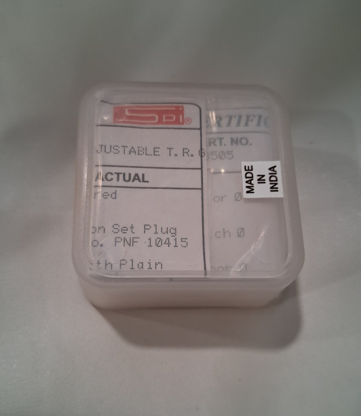 SPI Threaded Ring Gage 7/16-14 Thread Class 2A No Go