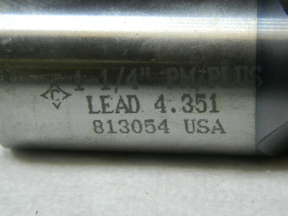 Cleveland Roughing End Mill 1-1/4" x 4-1/2" Cobalt TiCN 3FL C40427