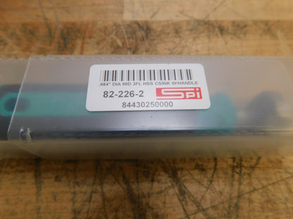 SPI 3 Flute 90° HSS Countersink 0.984" Head Dia 25/64" Shank Dia 84430