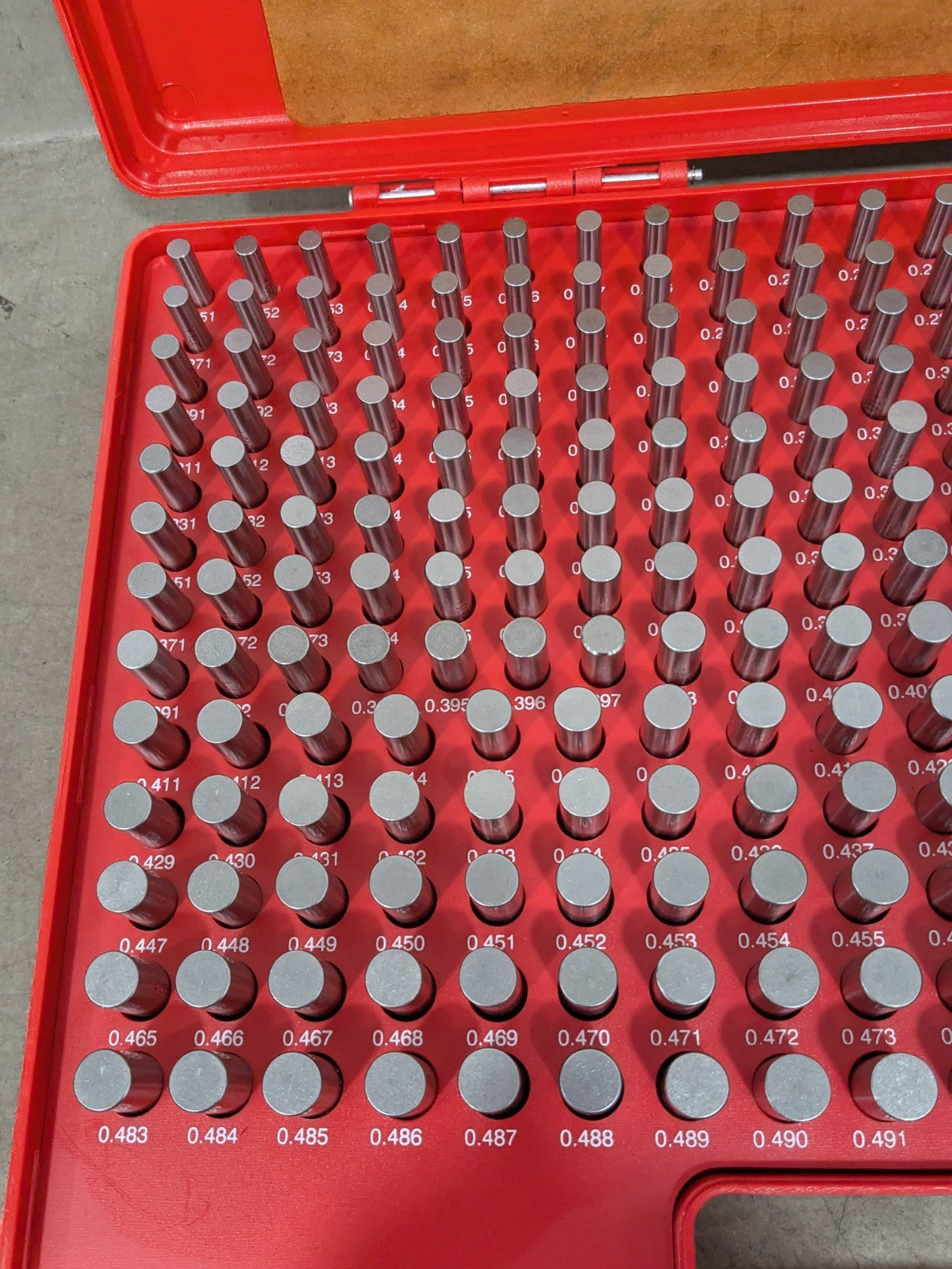 MHC Class ZZ Plug Gage Set: 0.251 to 0.5" Range, 250 Pc  616-81206