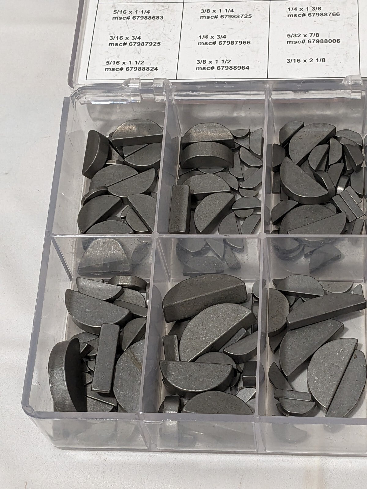 350 Piece Woodruff Keys & Keyway Assortment K25002050