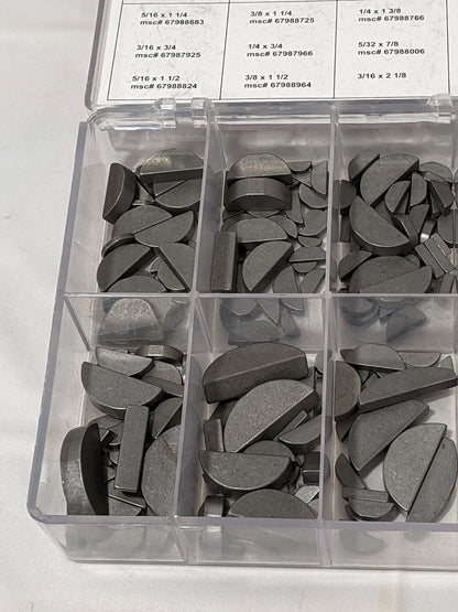 350 Piece Woodruff Keys & Keyway Assortment K25002050