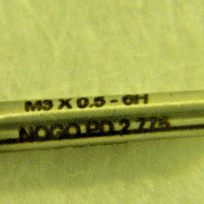 GF Gage Class 6H No Go Truncated Taperlock M3 x 0.50 Thread Gages S0300506GNK