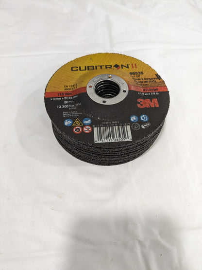 3M Depressed Center Wheel: Type 27, 4-1/2" Dia, Ceramic Qty 12 7100231331