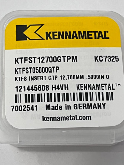 Kennametal Replaceable Drill Tip KTFST12700GTPM 0.5000" Dia 140 deg Point KC7325