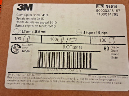 3M Aluminum Oxide Spiral Band 60 Grit Medium Grade 7010508168