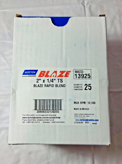 Merit Abrasives Ceramic Alumina Deburring Discs QTY25 2" Dia 66623313925