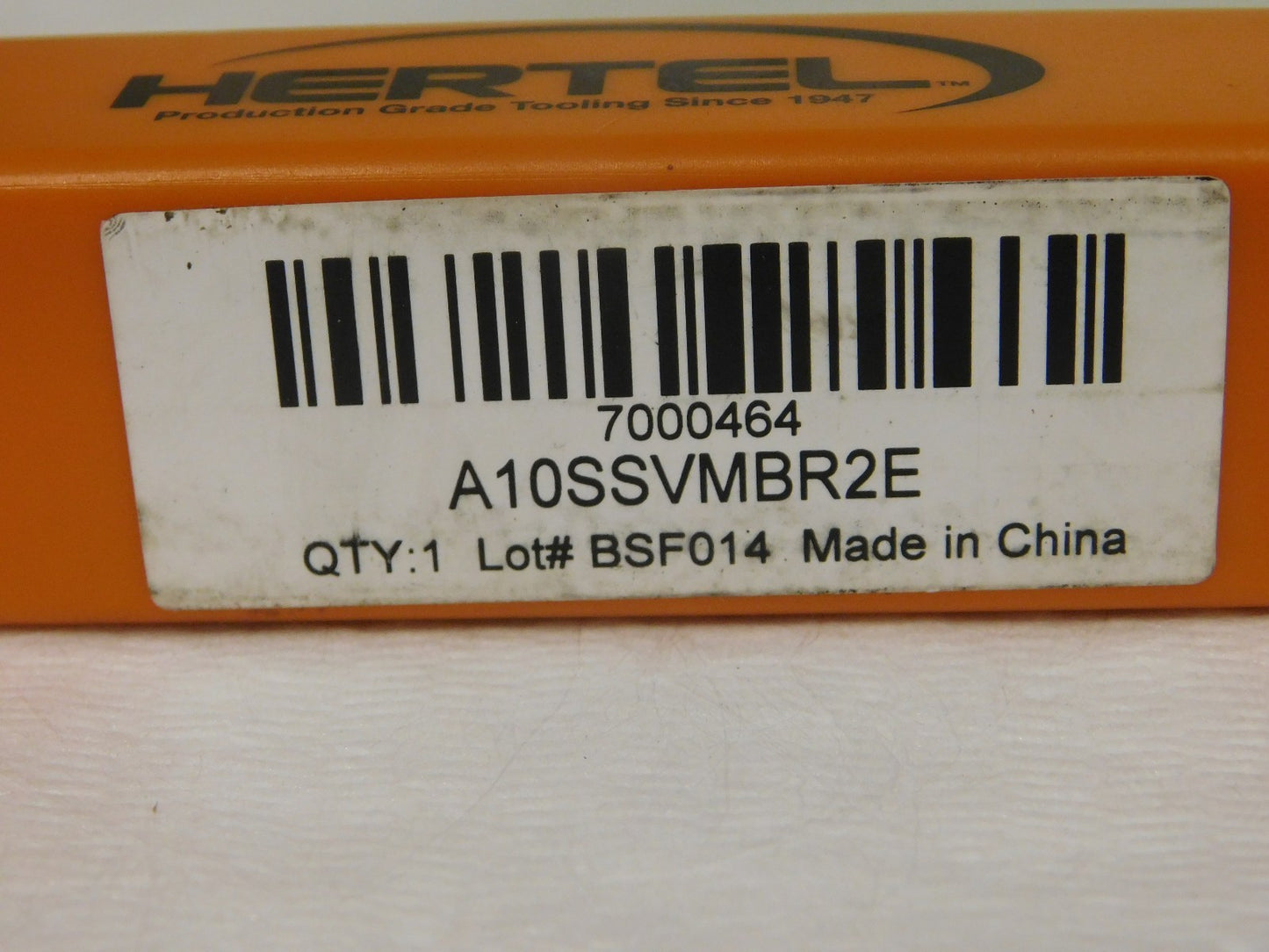 Hertel 24.89mm Min Diam 5/8" Shank Diam  RH Indexable Boring Bar A10SSVMBR2E