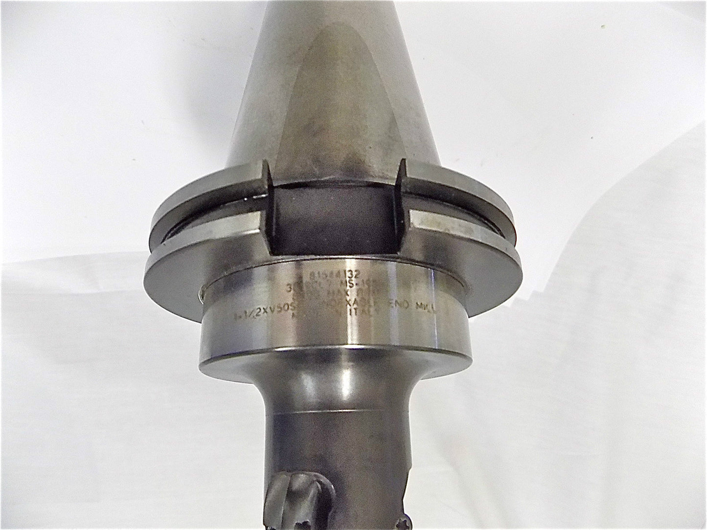 Hertel 1-1/2" CD  4.54" MD CAT 50 V-Flange Taper SQR Shoulder EndMill  81544132