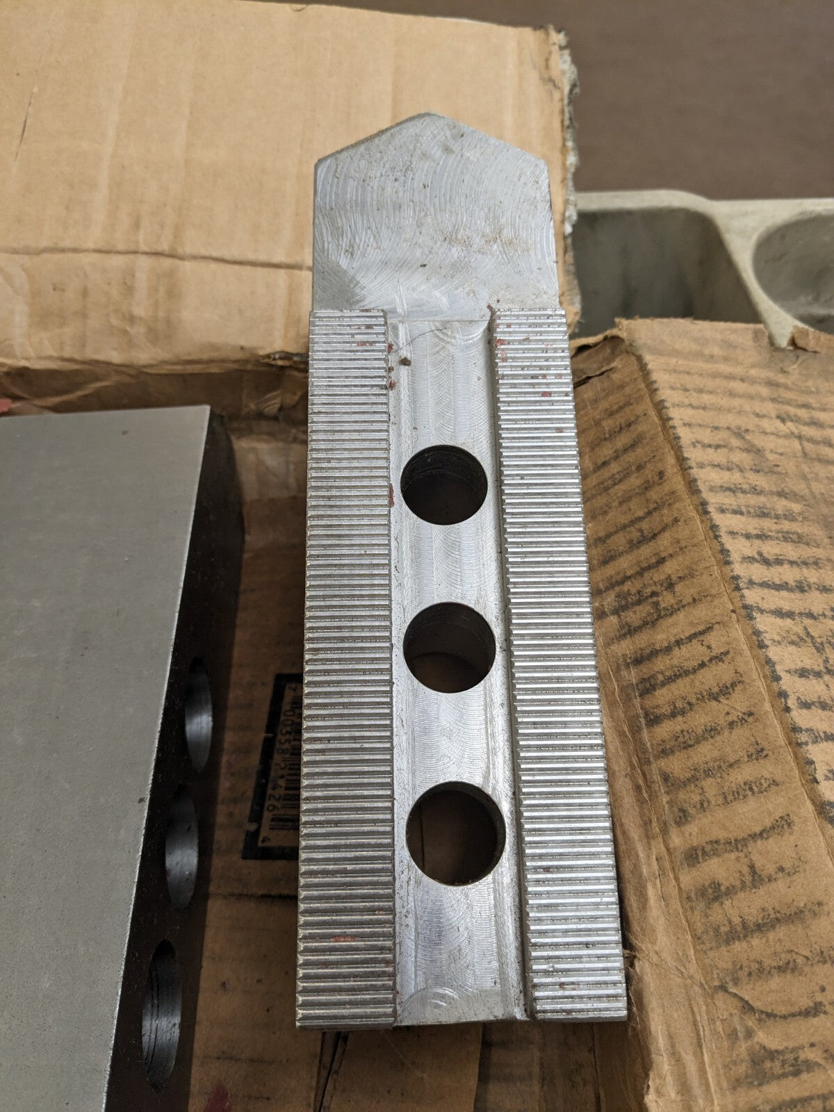 H&R Soft Lathe Chuck Jaw: Serrated 2-1/2 OAW, 3 OAH, 9 OAL Qty 3 HR-42-16-OP