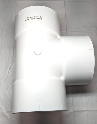 Lasco 6" DWV PVC D2665 Vent Tee  SCH40   D441-060