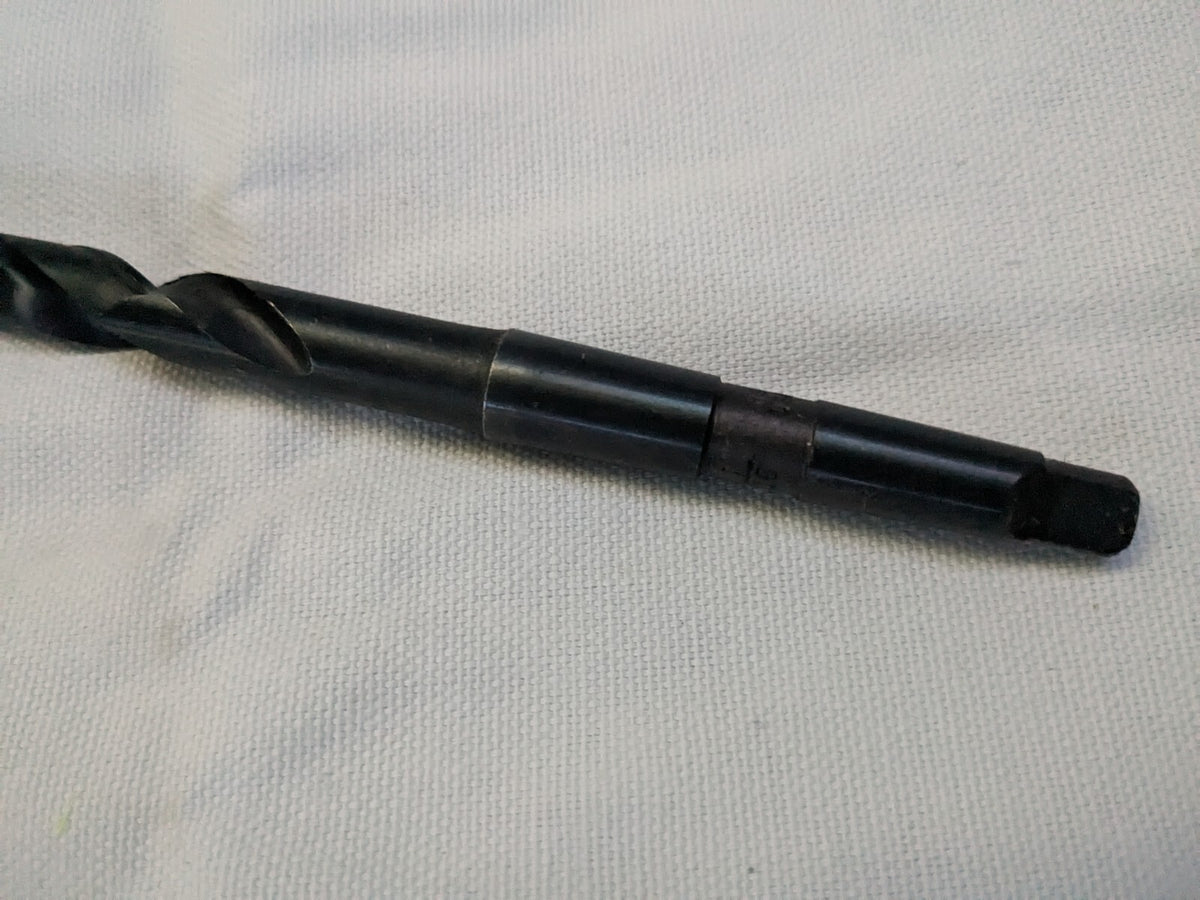 Taper Shank Drill Bit: 7/16" Dia, HSS 200 7/16
