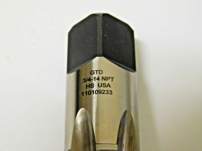 Widia GTD Interrupted Thread Pipe Tap HSS 3/4-14 NPT 5FL 16111