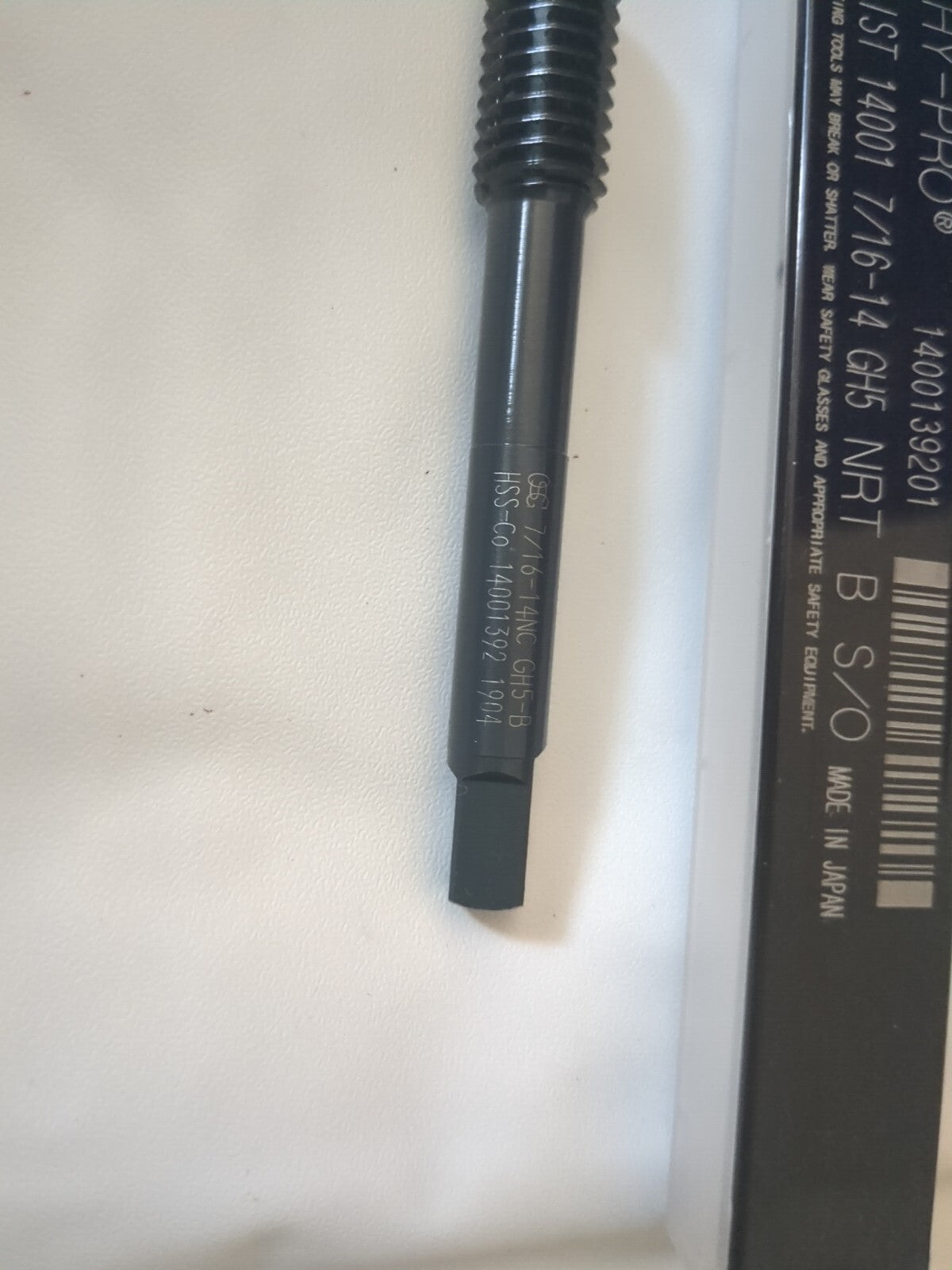 OSG Thread Forming Tap: 7/16-14 UNC Cobalt, Steam Oxide Finish 1400139201