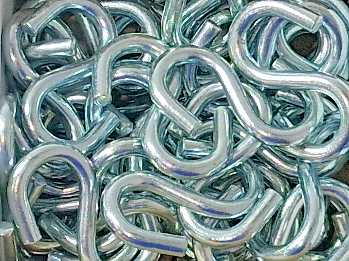Campbell Carbon Steel Zinc Plated S-Hooks QTY50 Trade Size #80 6108024