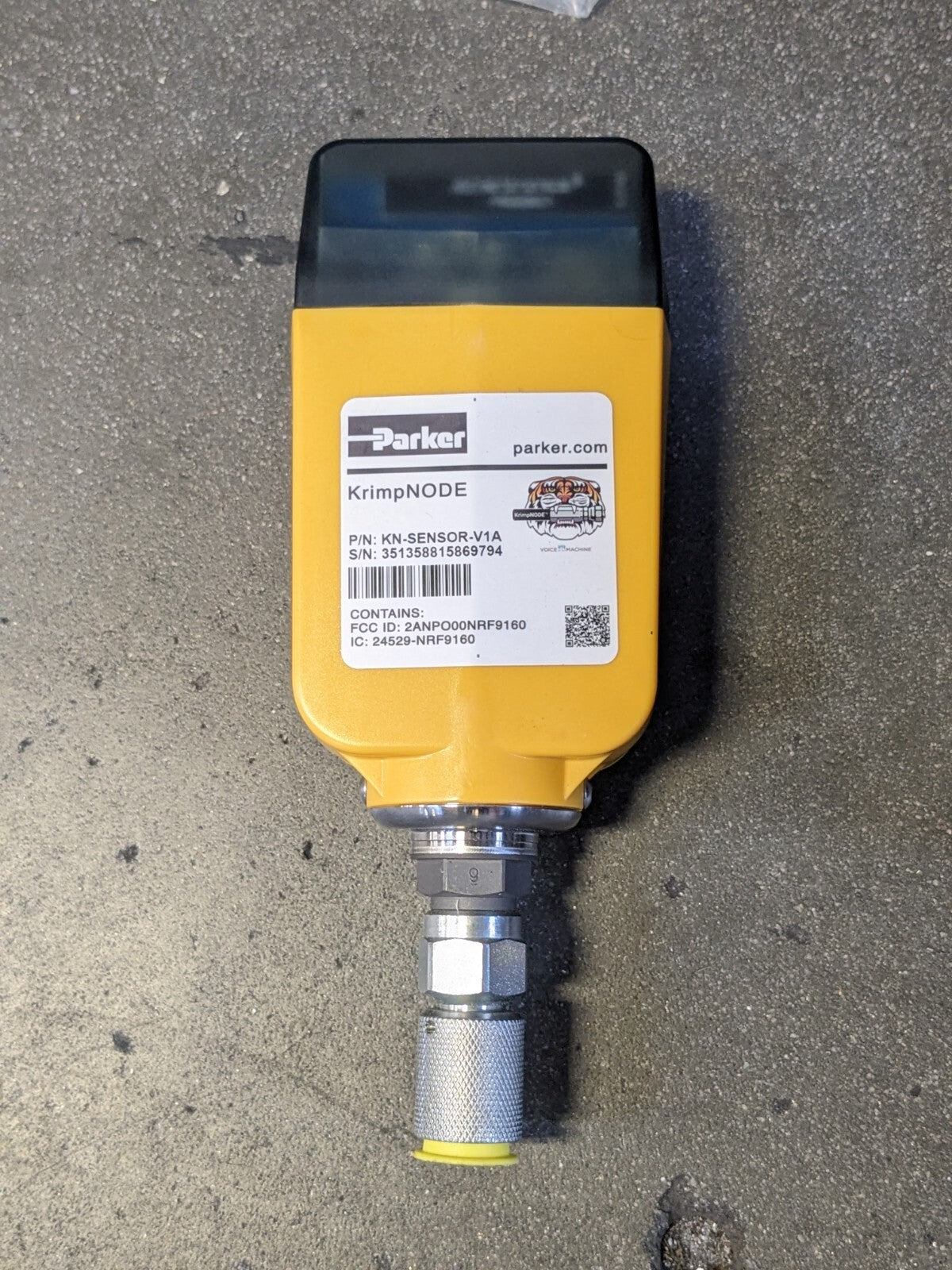 Parker Bench Mount Hose Crimper 60 Ton 3/16 to 1-1/4 Max. Cut Dia met