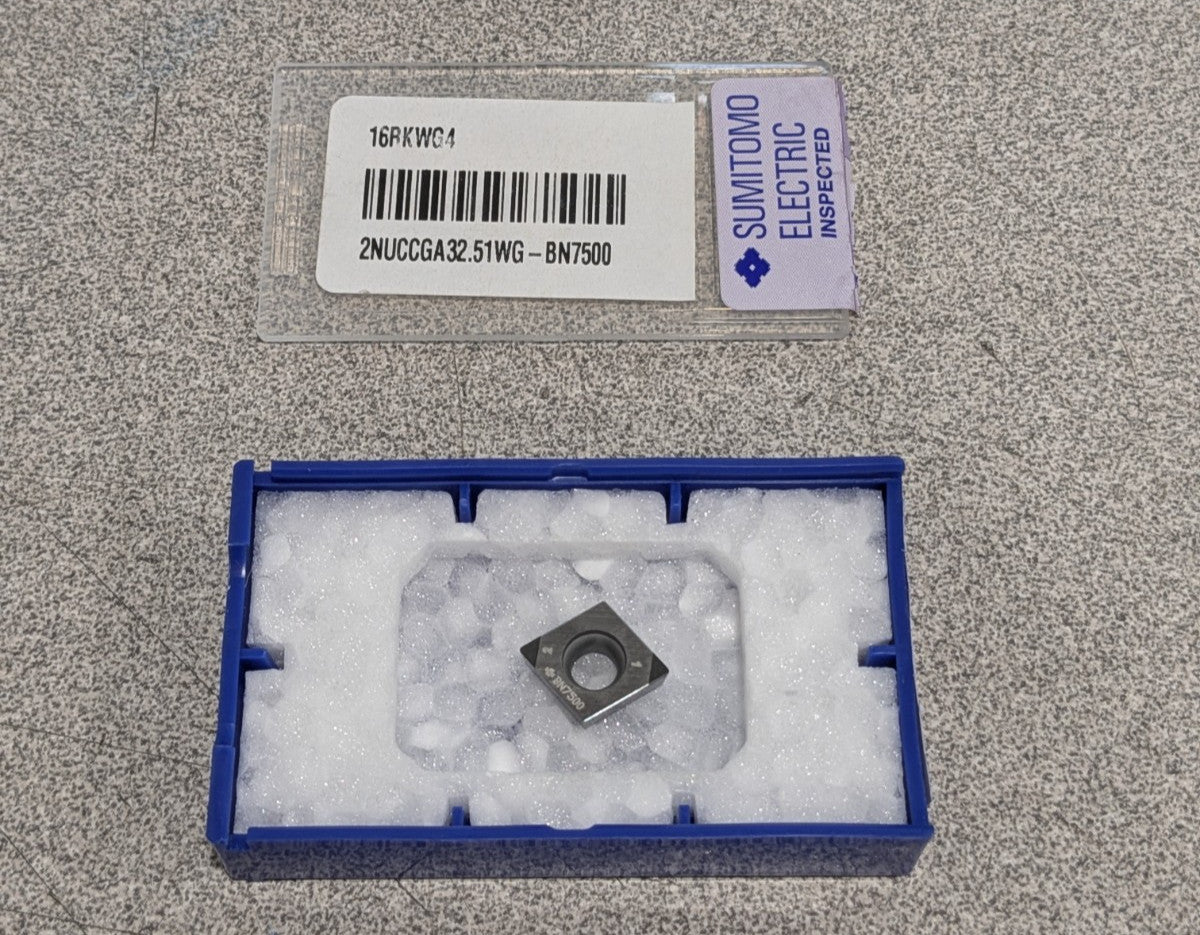 Sumitomo Turning Insert: 2NUCCGA32.51WG BN7500, PCBN 16RKWG4
