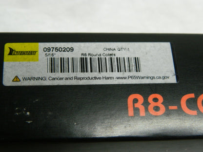 Interstate R8 Collet Steel 7/16"-20 Drawbar Thread 0.0007"x 5/16"