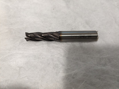 OSG Roughing End Mill: 7/16" Dia, 4 Flutes, Single End, Cobalt 4559908